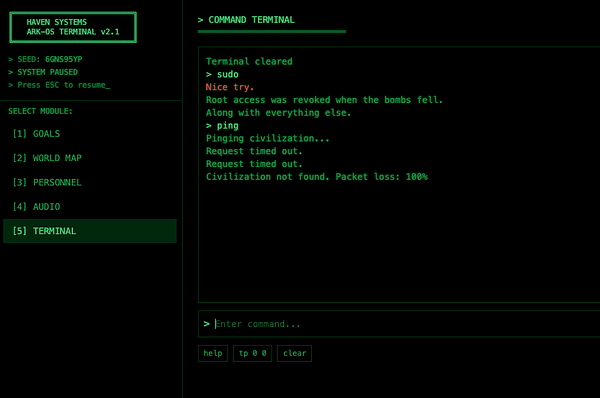 Terminal window displaying colorful ASCII art of a character hugging a heart with the text 'Have a hug!'