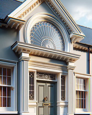 Fanlight in interior design