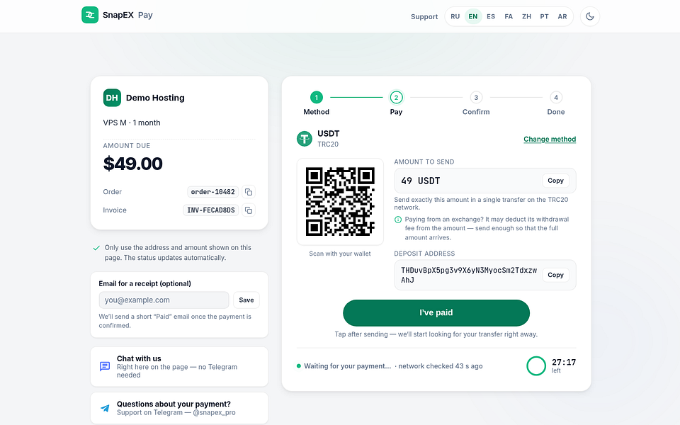 SnapEX Pay