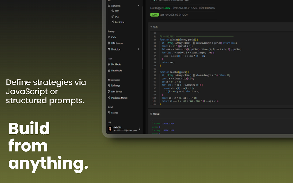 Sigrex – Automated trading platform for real-time signals with AI or JavaScript visual 3