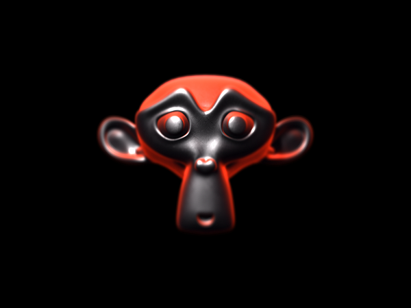 Abstract digital artwork with geometric shapes and striking colors.