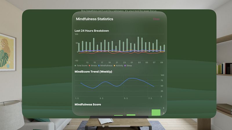 Screenshot of CalmMind: Breathe & Focus