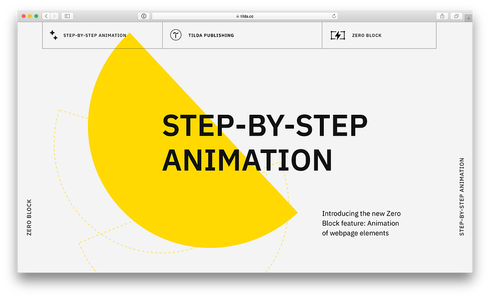 Tilda Publishing Animations