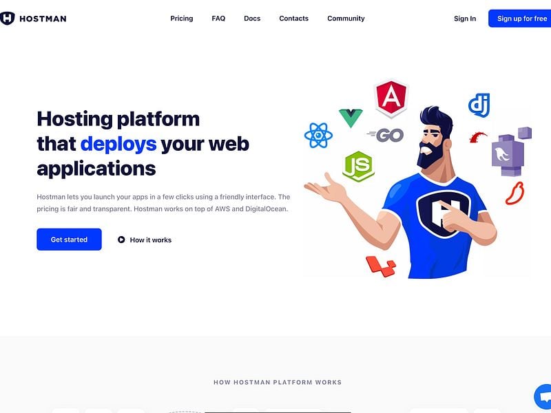 Hostman: Deploy and scale web apps and websites fast and | BetaList