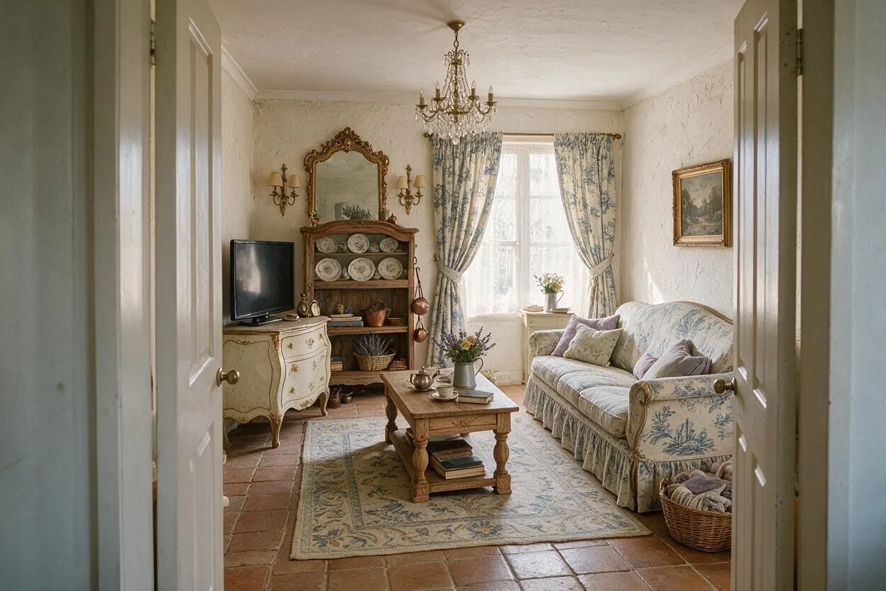 The same living room in the French Country style