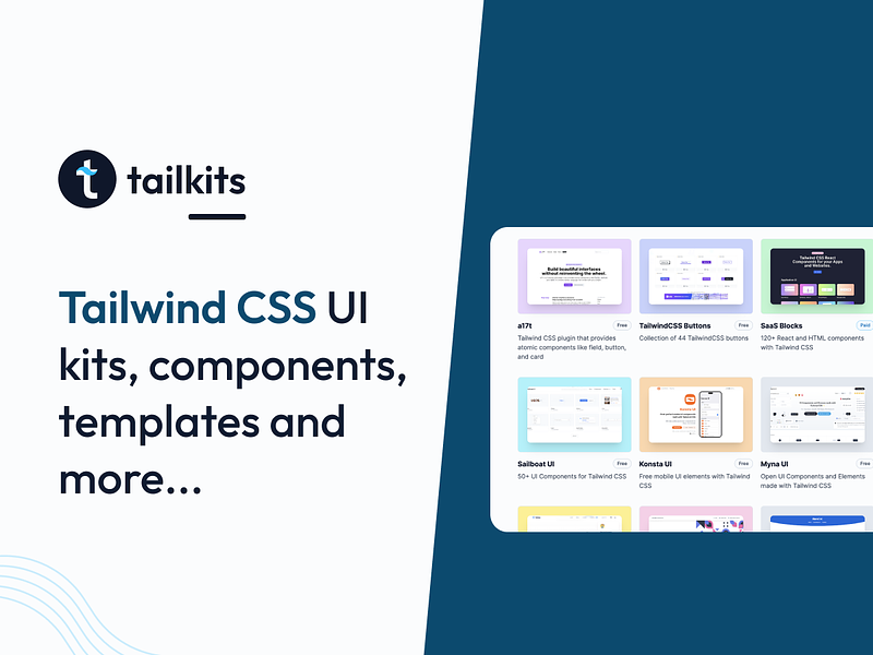 Tailkits - Tailwind CSS Directory: Pre-built Templates, UI | BetaList