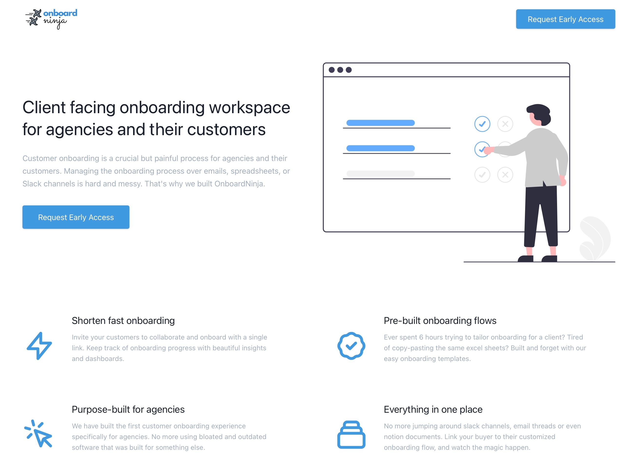 Onboard Ninja: A client-facing onboarding workspace for | BetaList