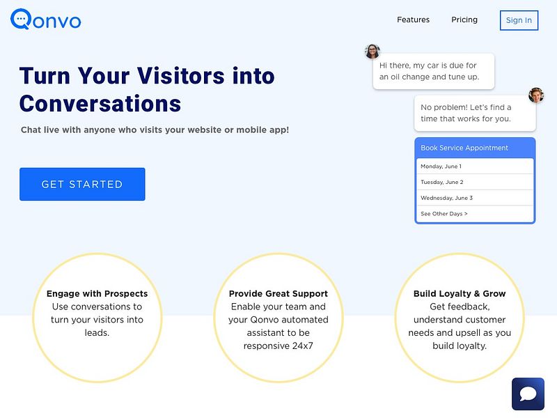 Qonvo WebChat