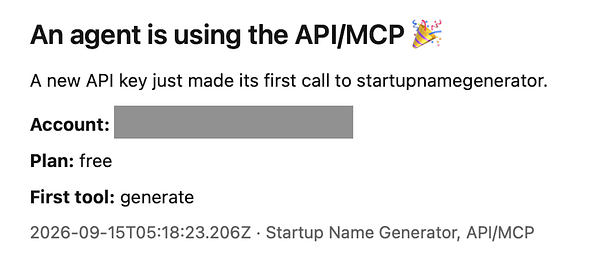 A colorful word cloud centered around the phrase "startup name generator."