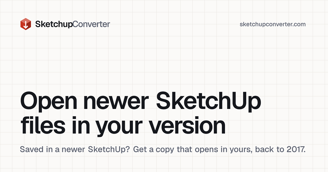SketchUp Converter