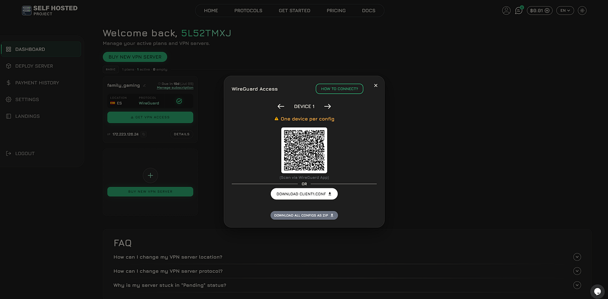 Self Hosted Project