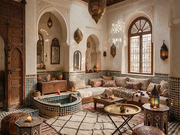 A room in the Moroccan style