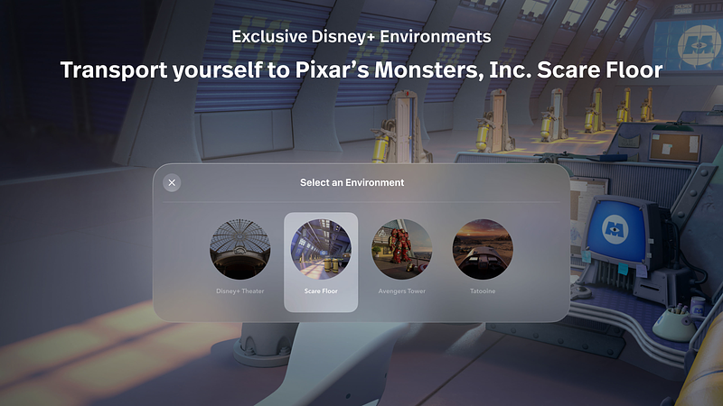 Screenshot of Disney+