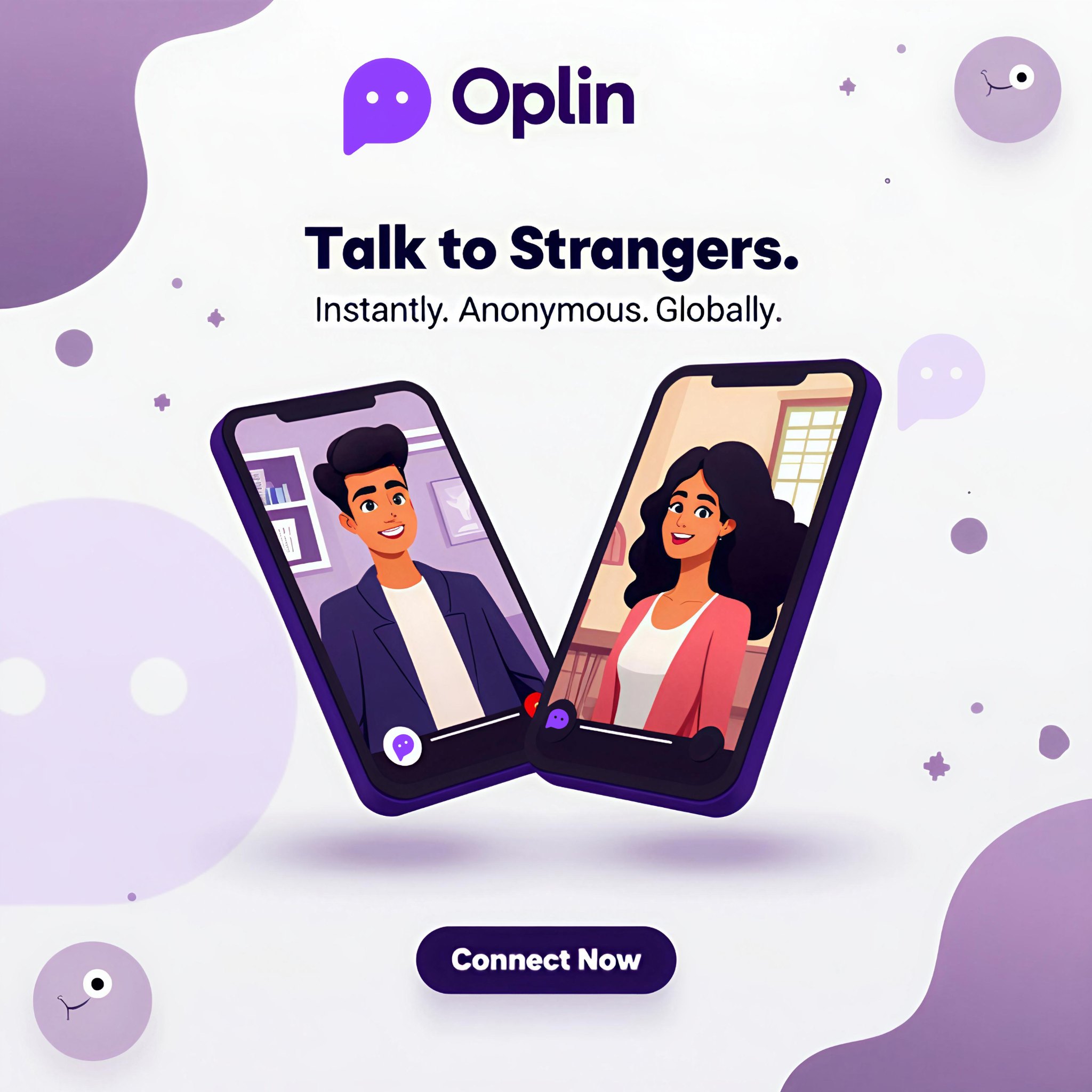Oplin: Connect with strangers around the world through
