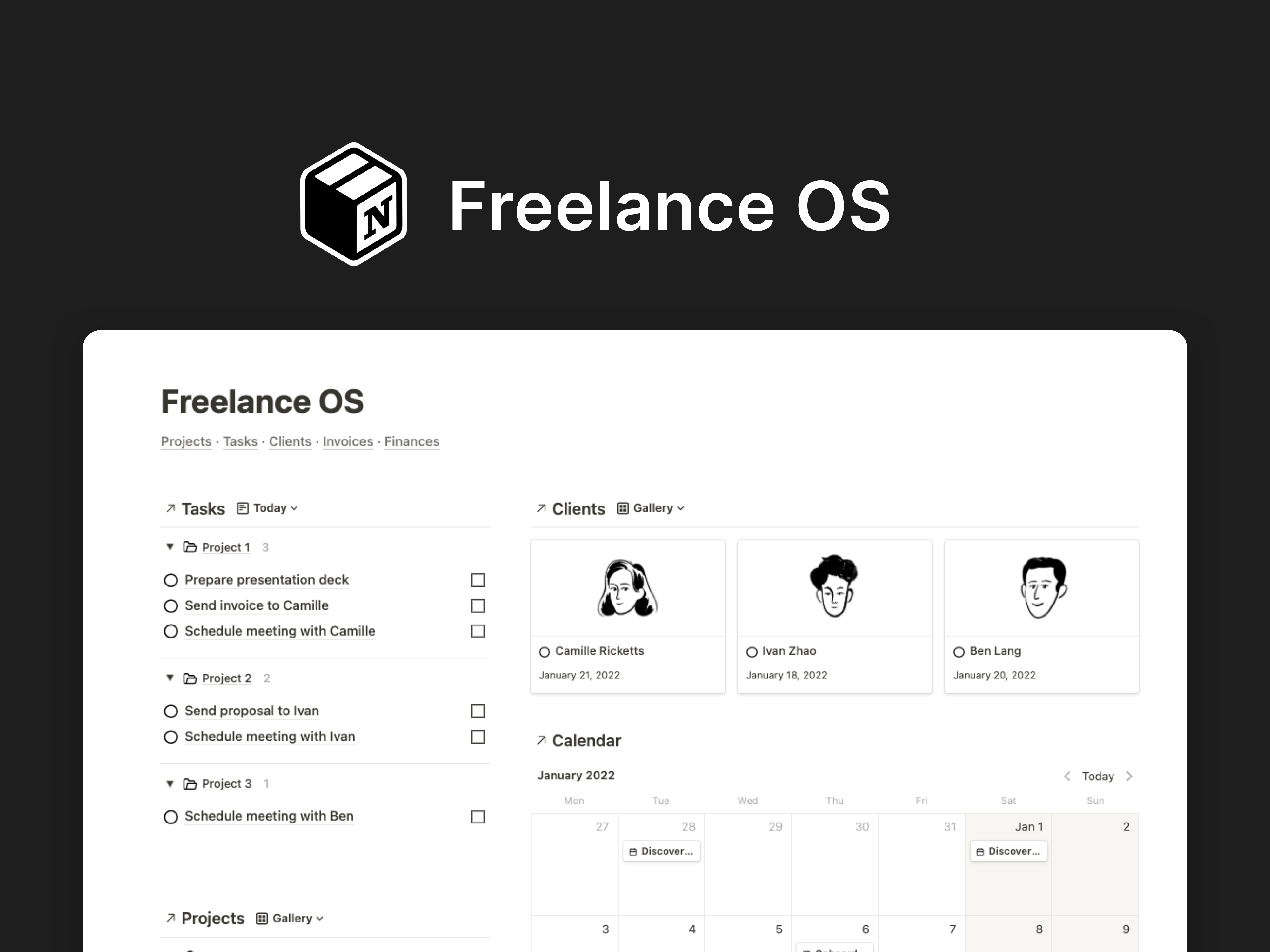 Freelancer OS: All-in-one operating system to manage your | BetaList
