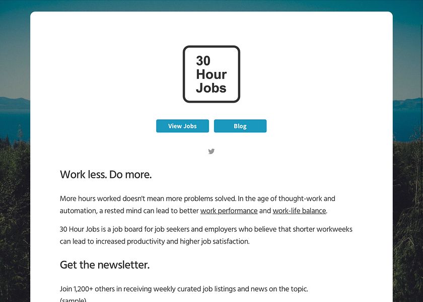 30 Hour Jobs