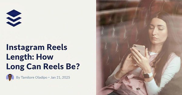 A woman is sitting in a cozy setting, focused on her smartphone while a blog post title and author information are displayed prominently.