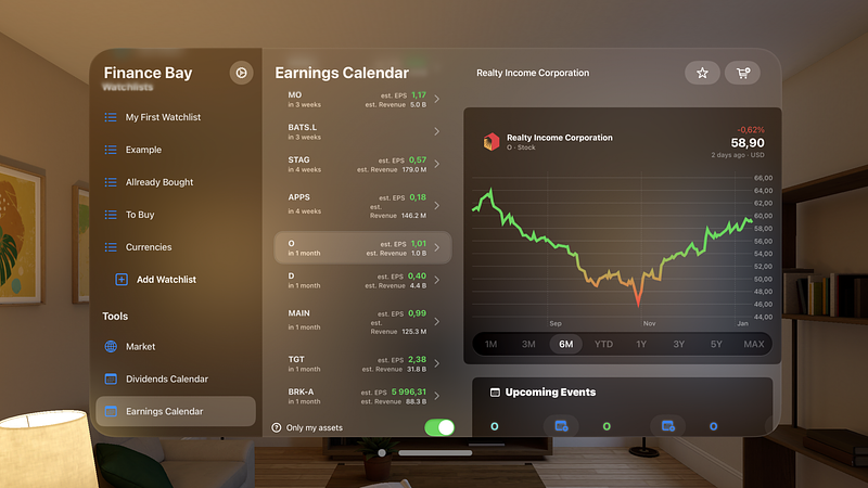 Screenshot of Finance Bay: Portfolio Tracker