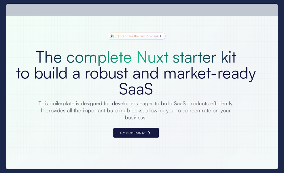 Nuxt SaaS Kit