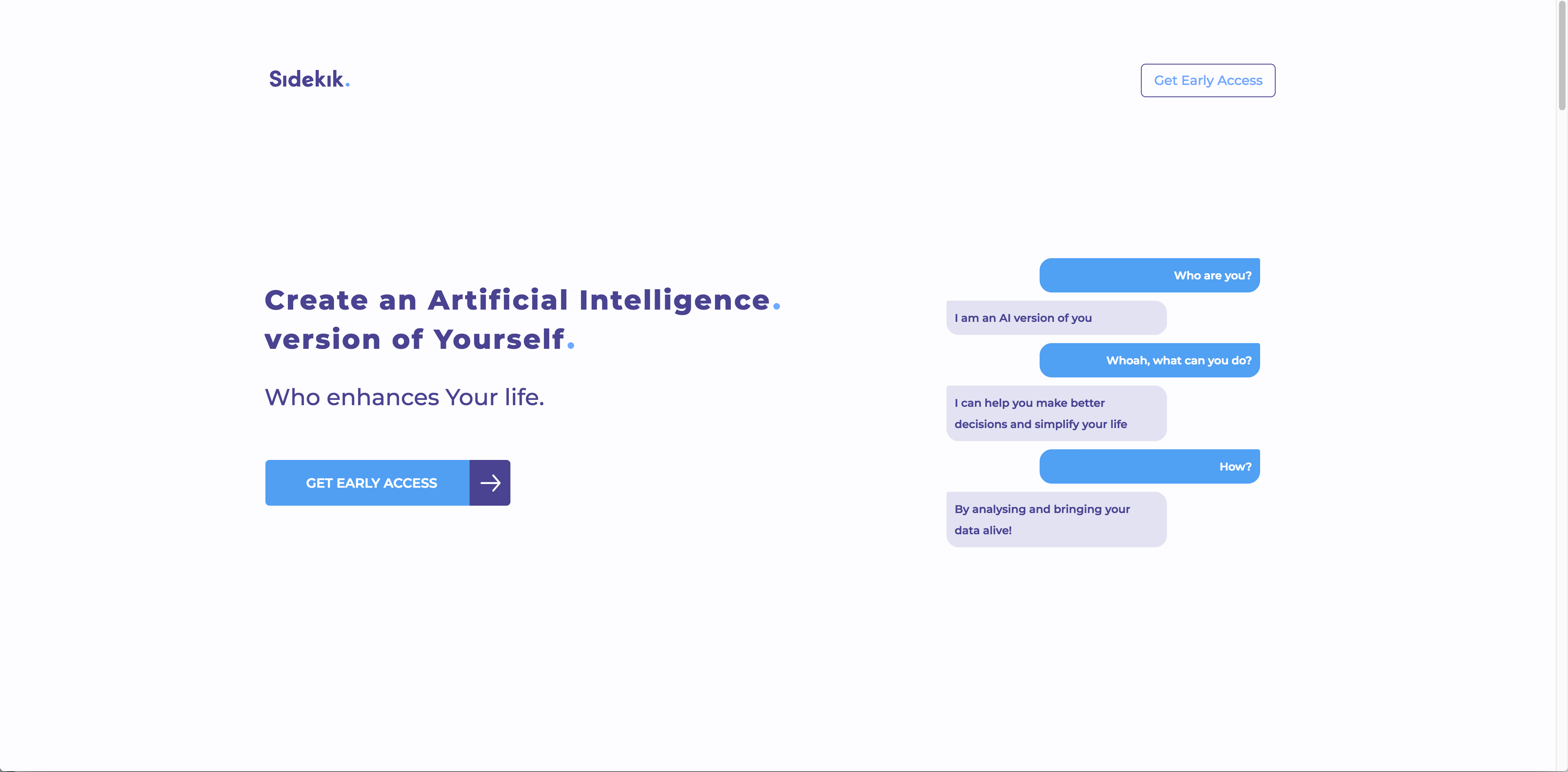 Sidekik: An AI version of yourself that outsources your | BetaList