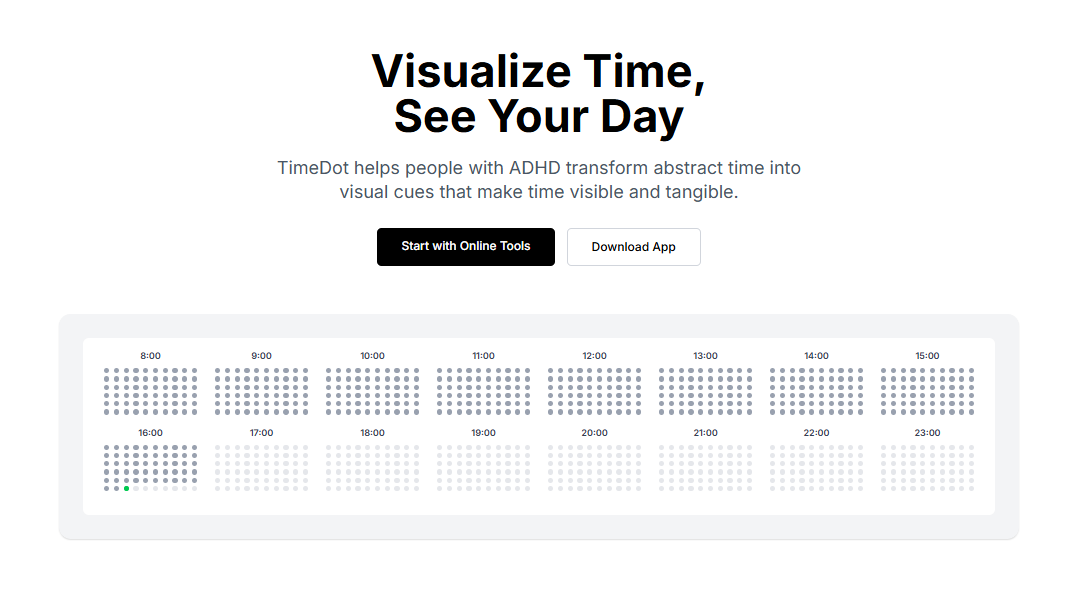 TimeDot: Visualize Time, See Your Day | BetaList