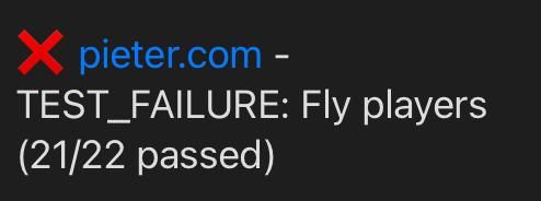 Screenshot of a Postman interface showing a GET request to check the status of the Flypieter server with a successful JSON response.