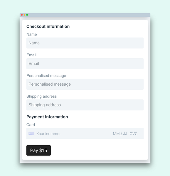 Checkout Page
