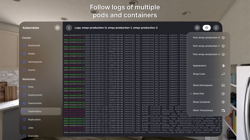 Screenshot of Nautik for Kubernetes