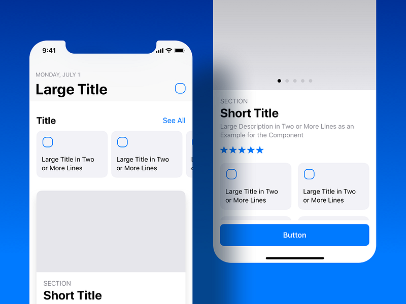 Mosaic iOS Wireframes