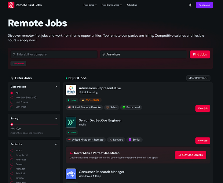 Remote First Jobs: Find remote-first roles from companies | BetaList