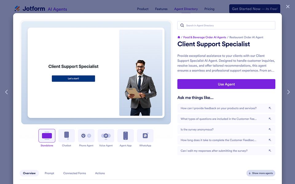 Jotform AI Agents