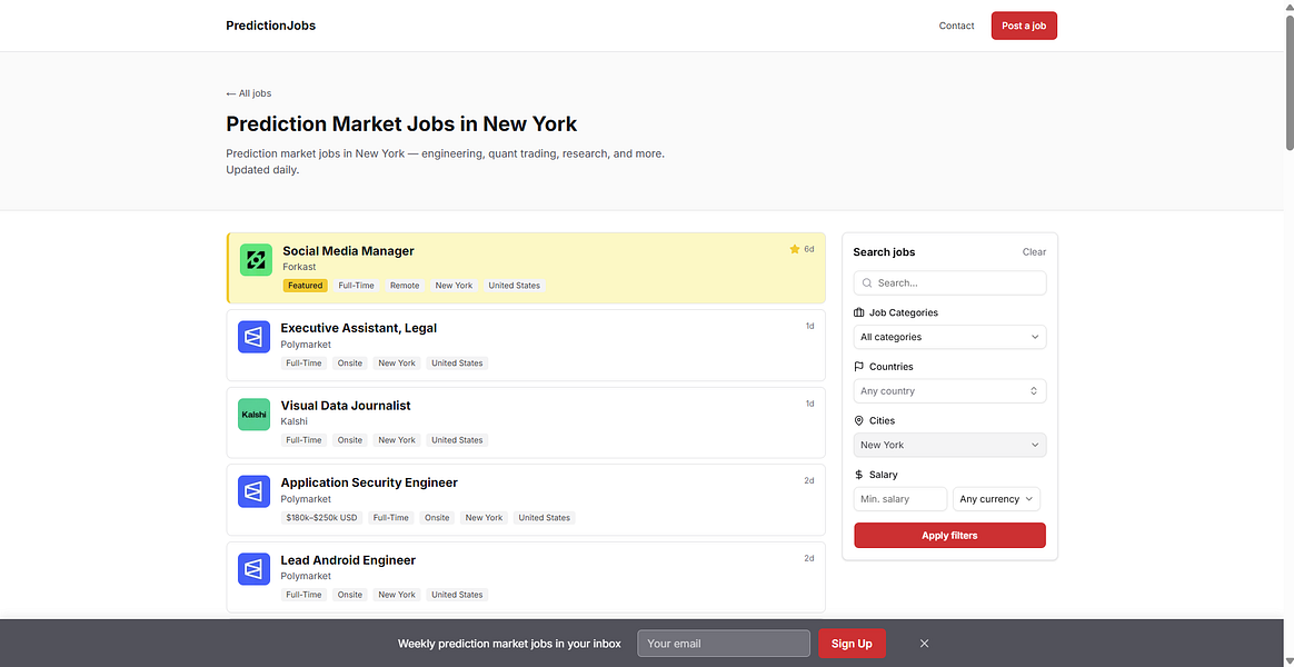 PredictionJobs