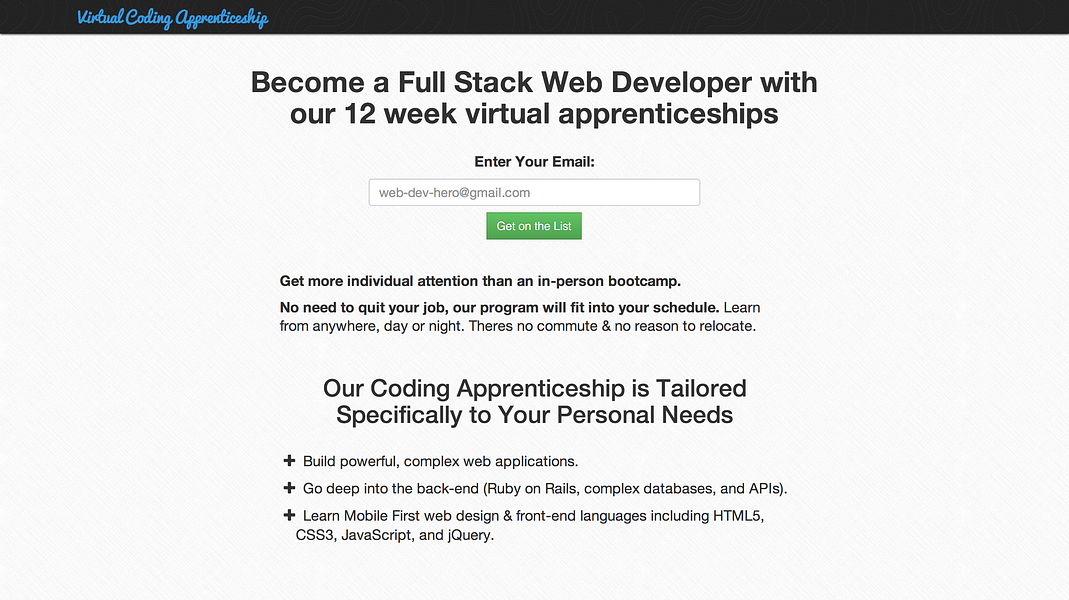 Virtual Coding Apprenticeship