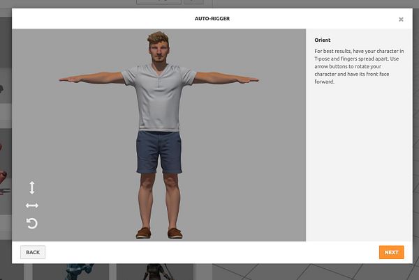 A collage of 3D T-pose models of a young male from various angles for use in 3D modeling and rigging.