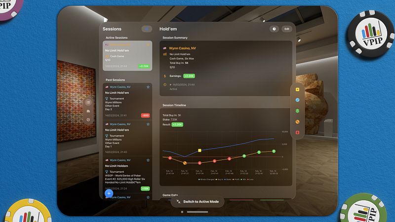 Screenshot of VPIP Poker Tracker