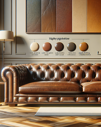 Pigmented Leather in interior design