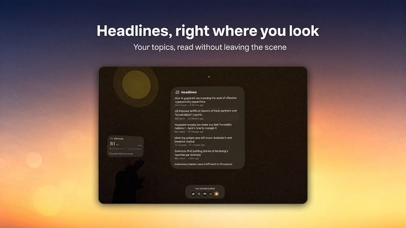 Screenshot of Morning Brief - Routine