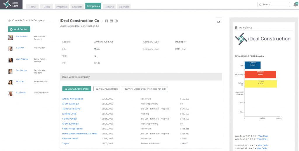 iDeal CRM for Contractors
