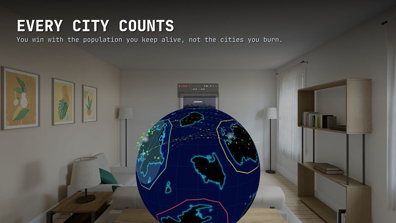 Screenshot of Nuclear Wars