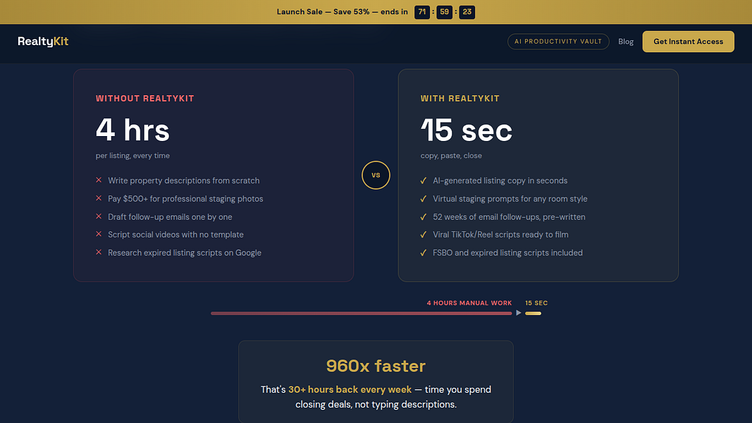 RealtyKit – Automate listing copy, staging prompts, emails, and video scripts visual 4