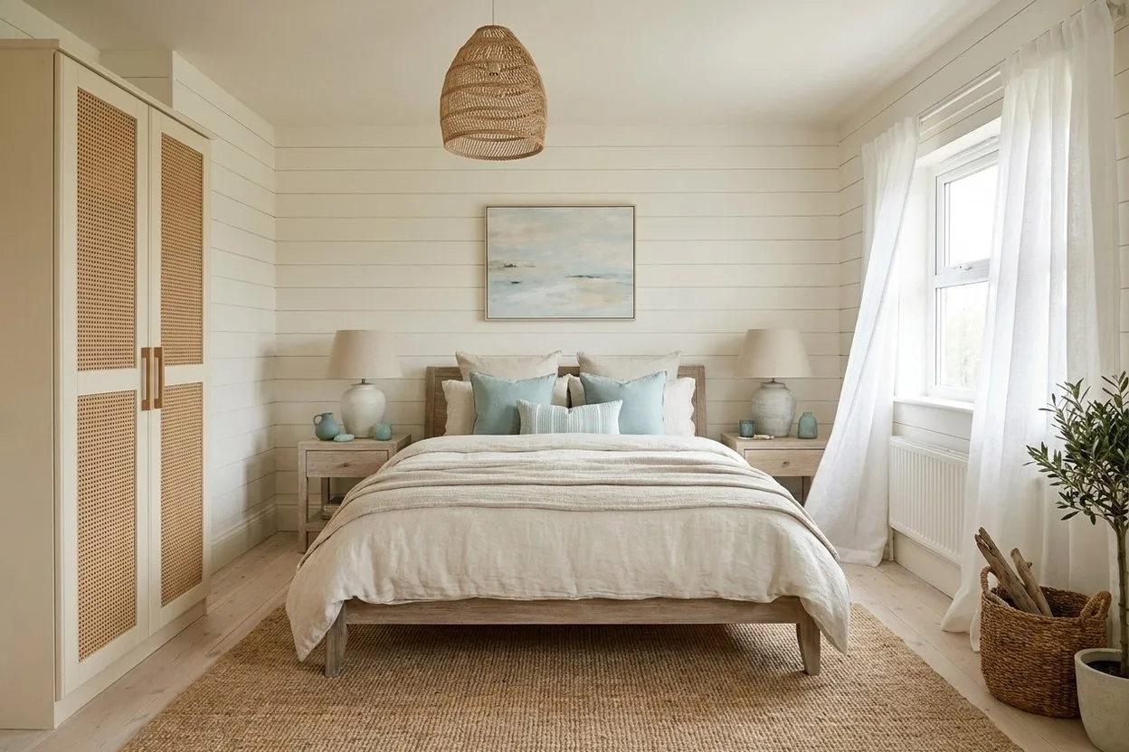The same bedroom in the Coastal style