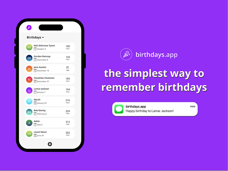 birthdays.app