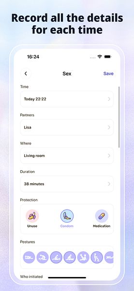 Aphrodite - Sex Tracker & Calendar