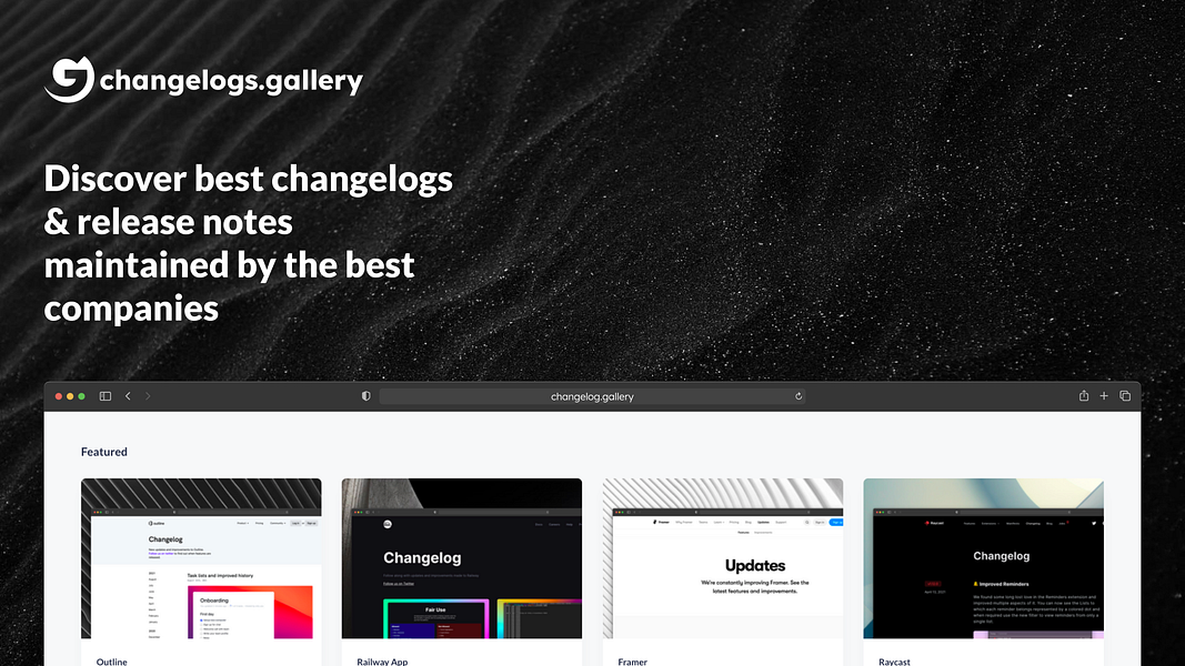 Changelogs Gallery