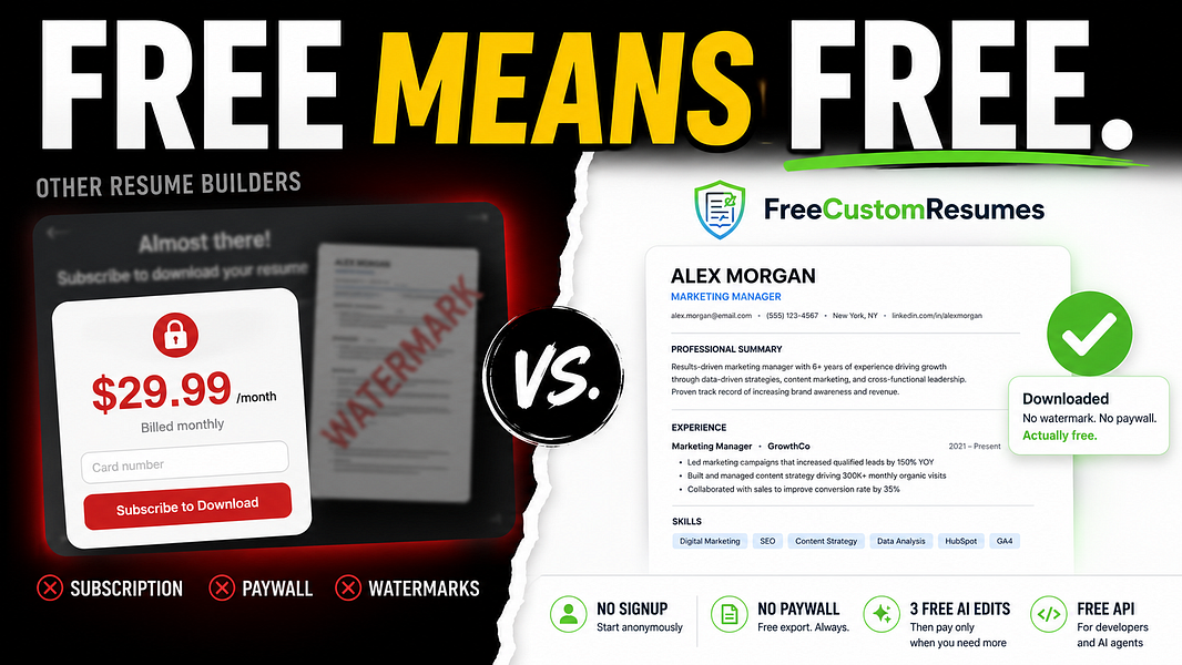 FreeCustomResumes