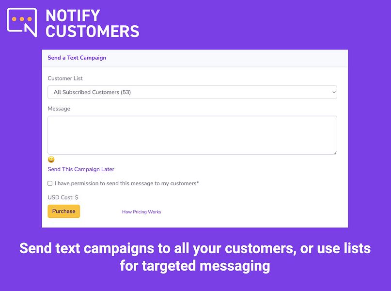 Notify Customers
