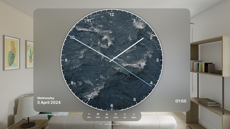 Screenshot of Desk Clock - Analog Clock