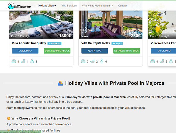 Modern luxury house exterior with a private pool at sunset.