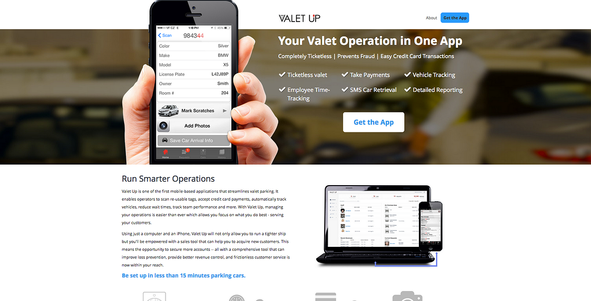 Valet Up