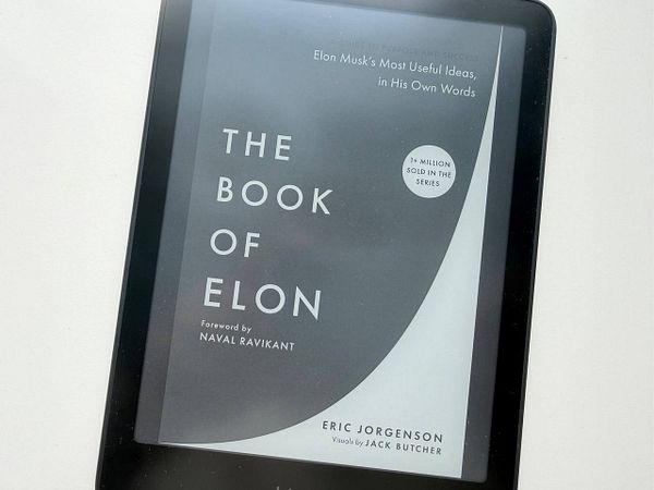 Cover of the book titled 'The Book of Elon' by Rudy Rucker.